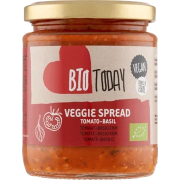 BioToday Veggie Spread Tomaat-Basilicum 235 g