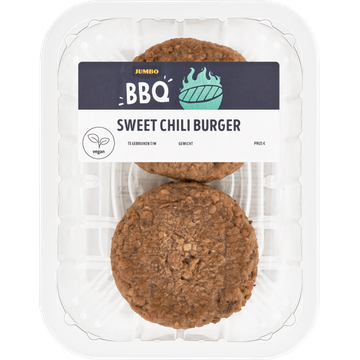 Jumbo BBQ Sweet Chili Burger 2 Stuks