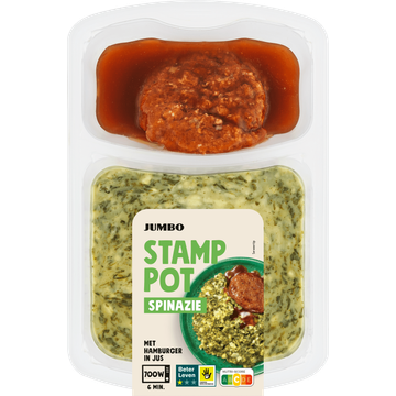 Jumbo Stamppot Spinazie met Hamburg 500 g