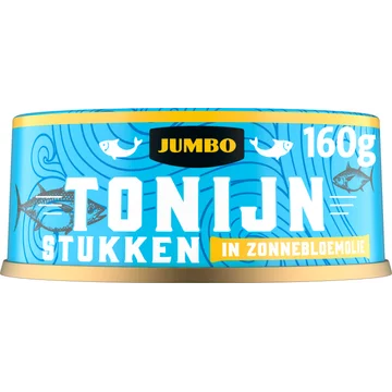 Jumbo Tonijnstukken in Zonnebloemolie 160 g 