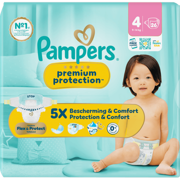 Pampers Premium Protection Maat 4, 26 Luiers