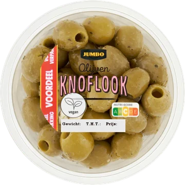 Jumbo Olijven Knoflook Voordeelverpakking 260 g