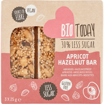 BioToday Abrikoos-Hazelnootreep 3 x 25 g