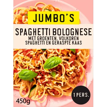 Jumbo's Vriesverse Maaltijd Spaghetti Bolognese 450g