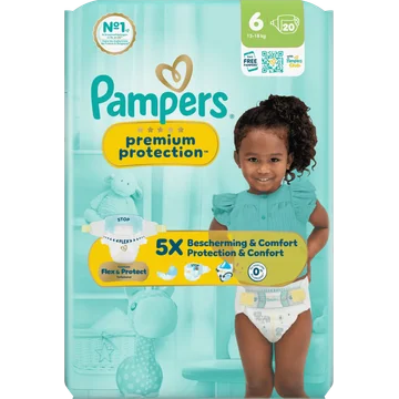 Pampers Premium Protection Maat 6, 20 Luiers