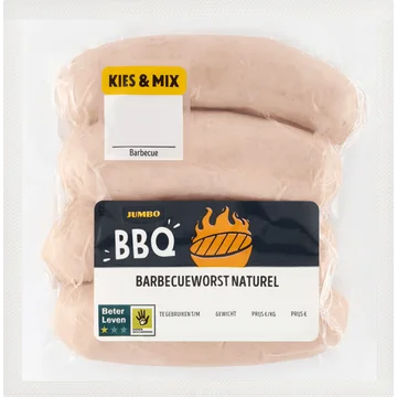 Jumbo Barbecueworst Naturel 320 g
