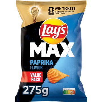 Lay's Max Ribbel Chips Paprika 275 gr