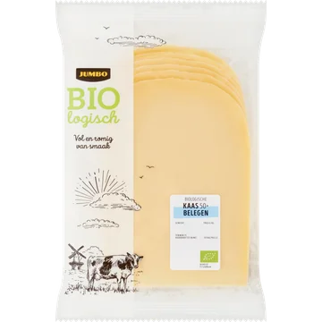 Jumbo Biologische Kaas Belegen 50+ Plakken ca. 200 g
