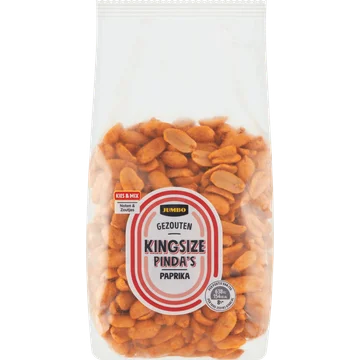 Jumbo Gezouten Kingsize Pinda's Paprika 350 g