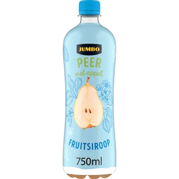 Jumbo Fruitsiroop Peer met Appel 750ML