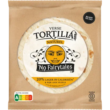No Fairytales Verse Tortilla Naturel 5 Stuks 200 g
