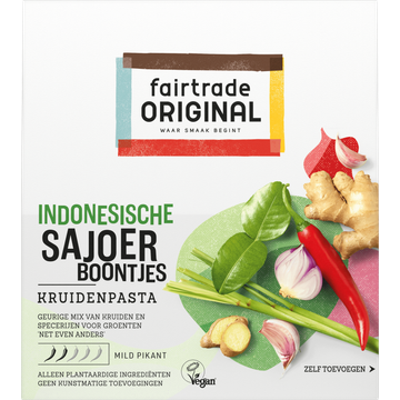 Fairtrade Original Indonesische Sajoer Boontjes Kruidenpasta 75 g
