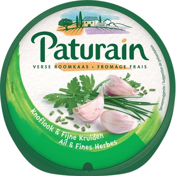 Paturain Verse Roomkaas Knoflook & Fijne Kruiden 90 g