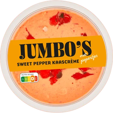 Jumbo's Sweet Pepper Kaascrème met Pepertjes 150 g