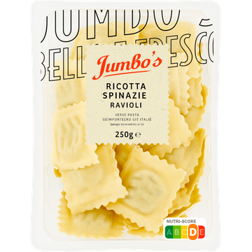 Jumbo's Verse Pasta Ricotta Spinazie Ravioli 250 g