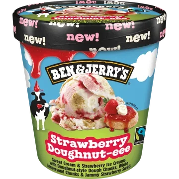 Ben & Jerry's Strawberry Doughnut-eee 393 g