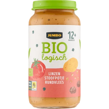 Jumbo Biologisch Babyvoeding Linzen Stoofpotje Rundvlees 12+ Maanden 250 g