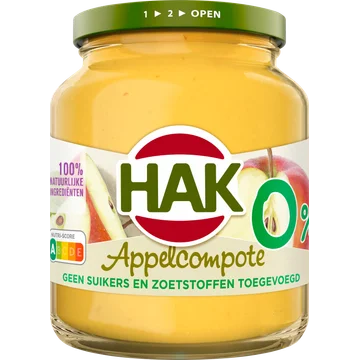 Hak Appelcompote 0% 350g
