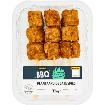 Jumbo BBQ Plantaardige Saté Spies 135 g
