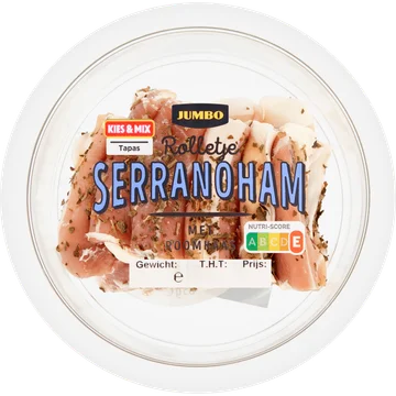 Jumbo Rolletje Serranoham met Roomkaas 85 g