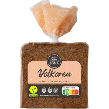 Brood van Soma Volkoren Rogge-Tarwebrood 400 g