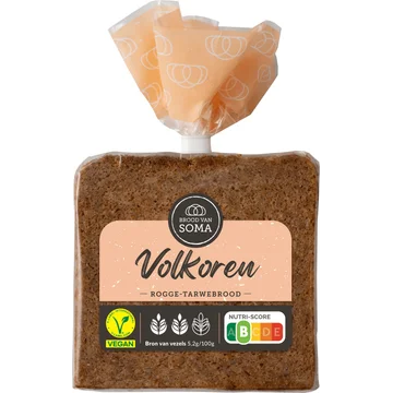 Brood van Soma Volkoren Rogge-Tarwebrood 400 g