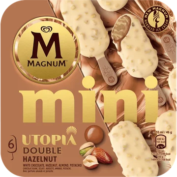 Magnum Mini IJs Utopia Double Hazelnut 6 x 55 ml