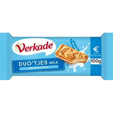 Verkade Duo'tjes Melk 100 g