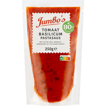 Jumbo's Pastasaus Tomaat Basilicum 250 g