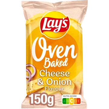 Lay's Oven Baked Cheese Onion Chips 150 gr