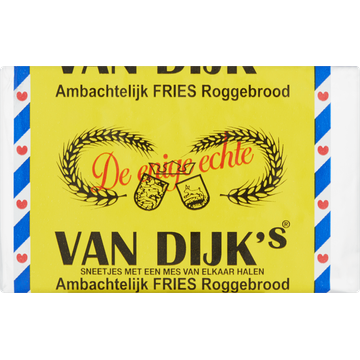 Van Dijk's Ambachtelijk Fries Roggebrood 10 Plakjes 500 g