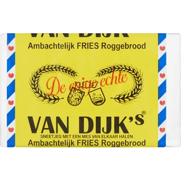 Van Dijk's Ambachtelijk Fries Roggebrood 10 Plakjes 500 g