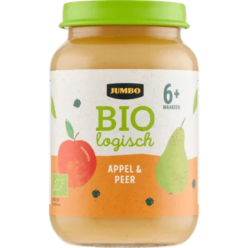 Jumbo Biologisch Babyvoeding Appel & Peer 6+ Maanden 190 g