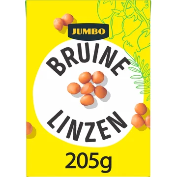 Jumbo Biologische Bruine Linzen 205 g