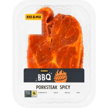 Jumbo BBQ Porksteak Spicy 180 g