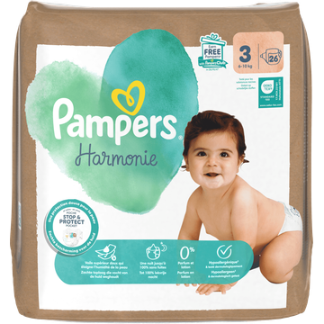 Pampers Harmonie Luiers Maat 3, 26 Luiers
