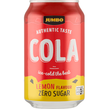Jumbo Cola Lemon Flavour Zero Sugar - Blik 330ML