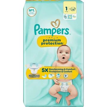 Pampers Premium Protection Maat 1, 41 Luiers
