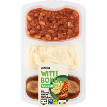 Jumbo Maaltijd Witte Bonen met Saucijs 500 g