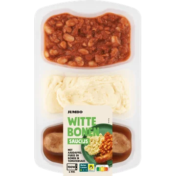 Jumbo Maaltijd Witte Bonen met Saucijs 500 g