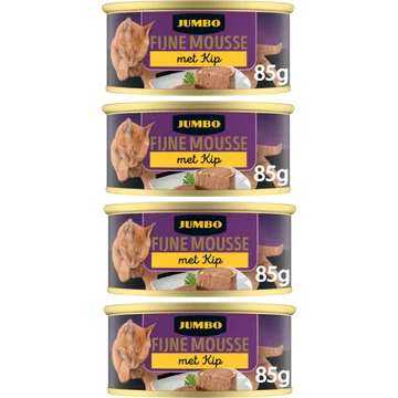 Jumbo Fijne Mousse met Kip 4 x 85 g
