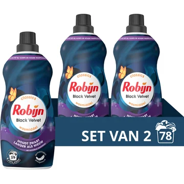Robijn K&K Black Velvet 2 x 39 Wasbeurten