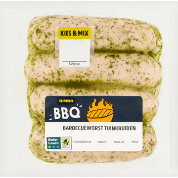 Jumbo Barbecueworst Tuinkruiden 320 g