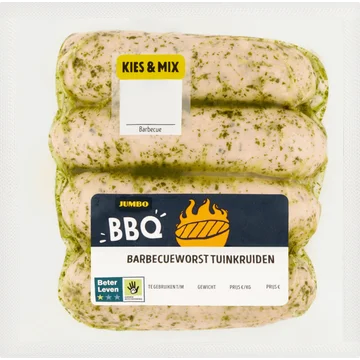 Jumbo Barbecueworst Tuinkruiden 320 g