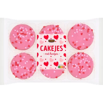Jumbo Cakejes met Hartjes 190 g