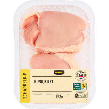 Jumbo Scharrelkip Kipdijfilet ca. 245 g