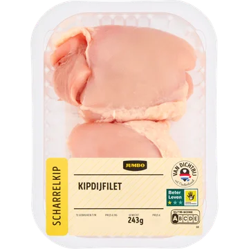 Jumbo Scharrelkip Kipdijfilet ca. 245 g