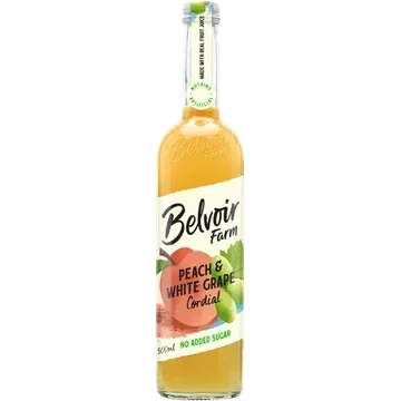 Belvoir Peach & White grape Cordial 500ML