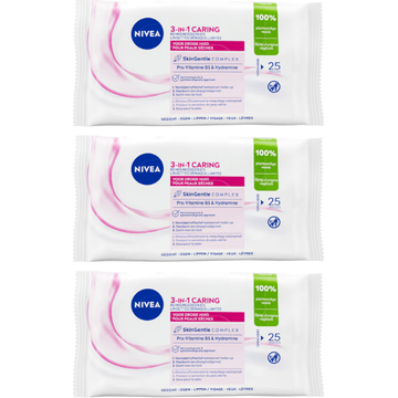 NIVEA Verzorgende Reinigingsdoekjes 3 x 25pcs