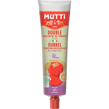 Mutti Tomatenpuree Doppio Concentrato Knoflook 130g